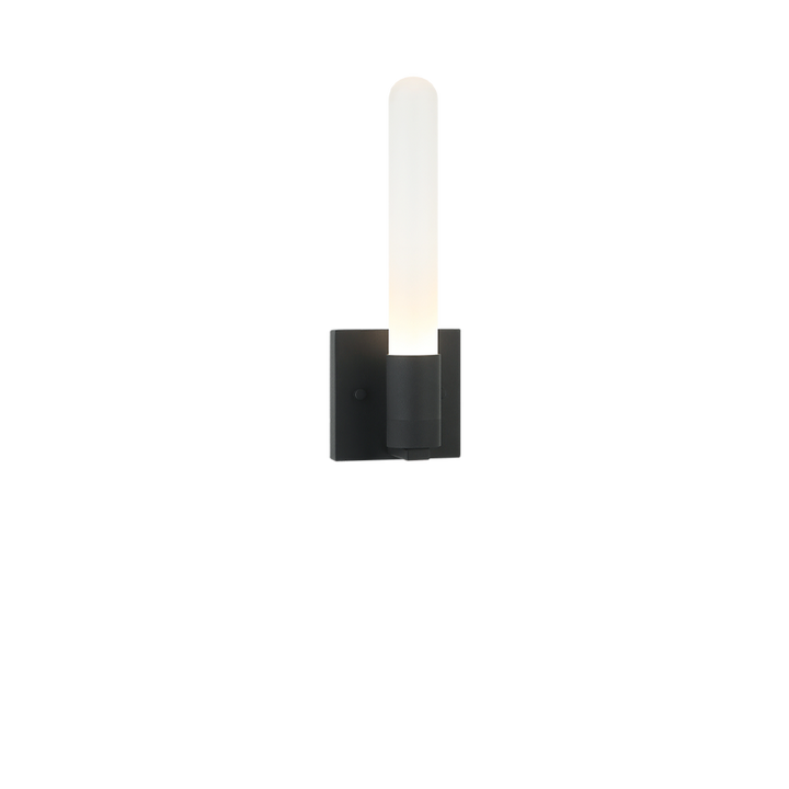 LED Steel Frame with Frosted Glass Rod Wall Sconce