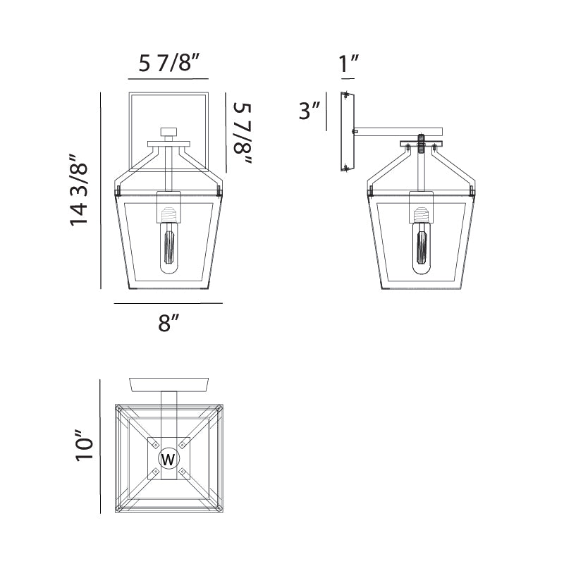 Mavonshire - 1 Light Wall Sconce