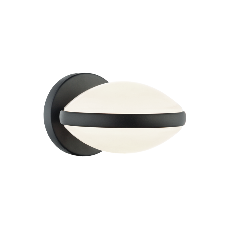 Steel Frame with Opal Glass Diffuser Wall Sconce