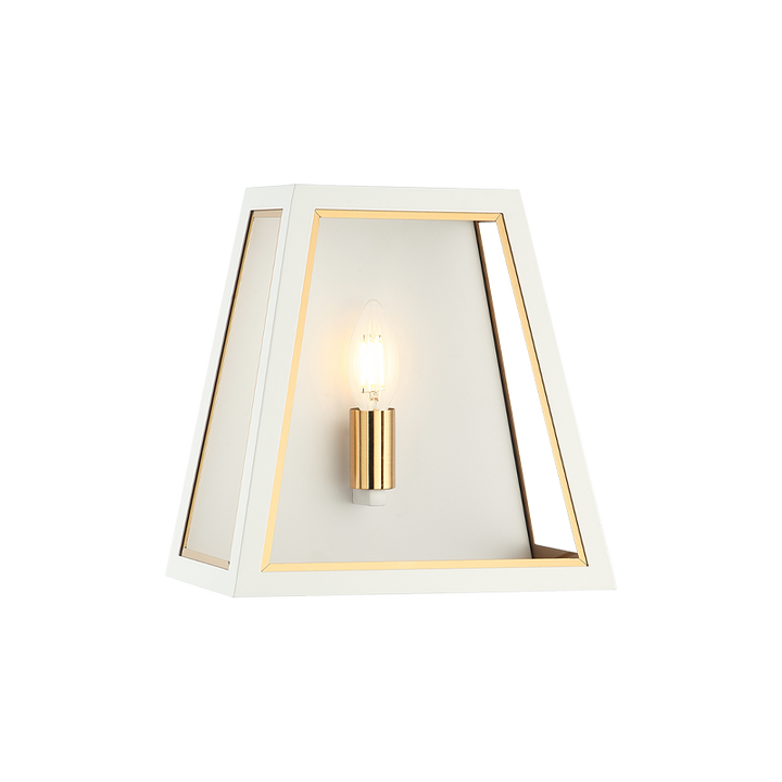 Steel Two Tone Frame Wall Sconce