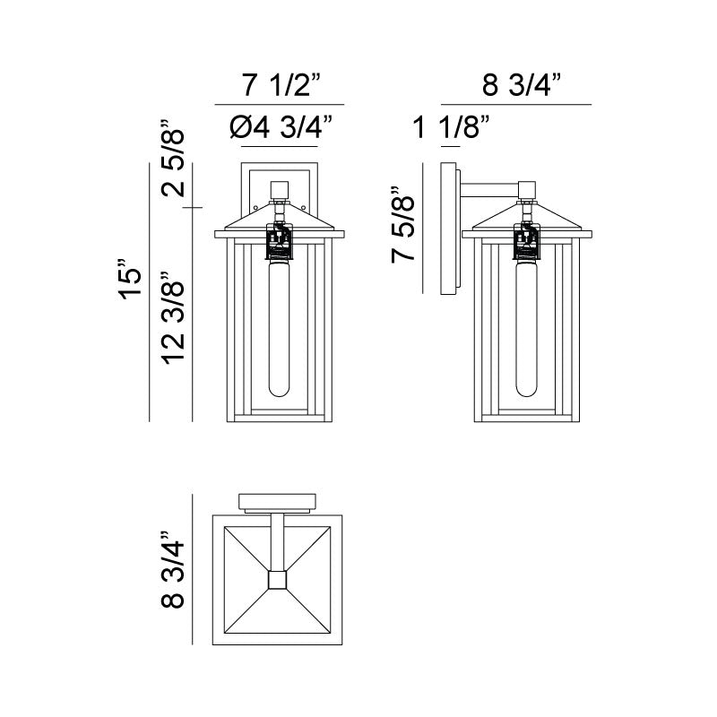 Caldwell - 1 Light Outdoor Pendant
