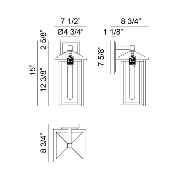 Caldwell - 1 Light Outdoor Pendant