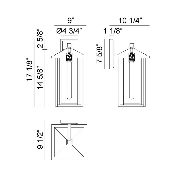 Caldwell - 1 Light Outdoor Pendant