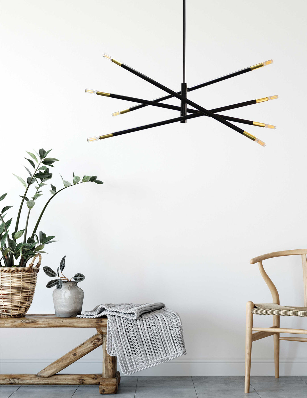 Wand 8 Light Incandescent Pendant by Dainolite - view 7