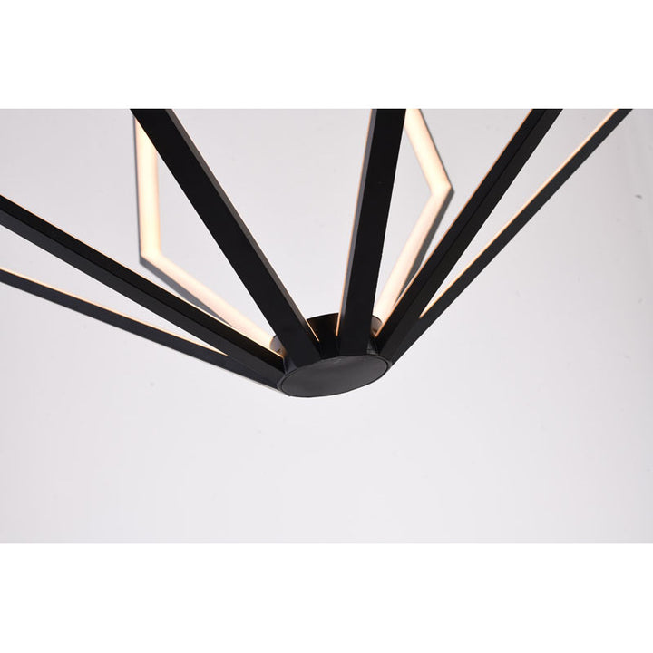 Diamond Metal LED Chandelier with Silicone Diffusers by Bethel - view 3