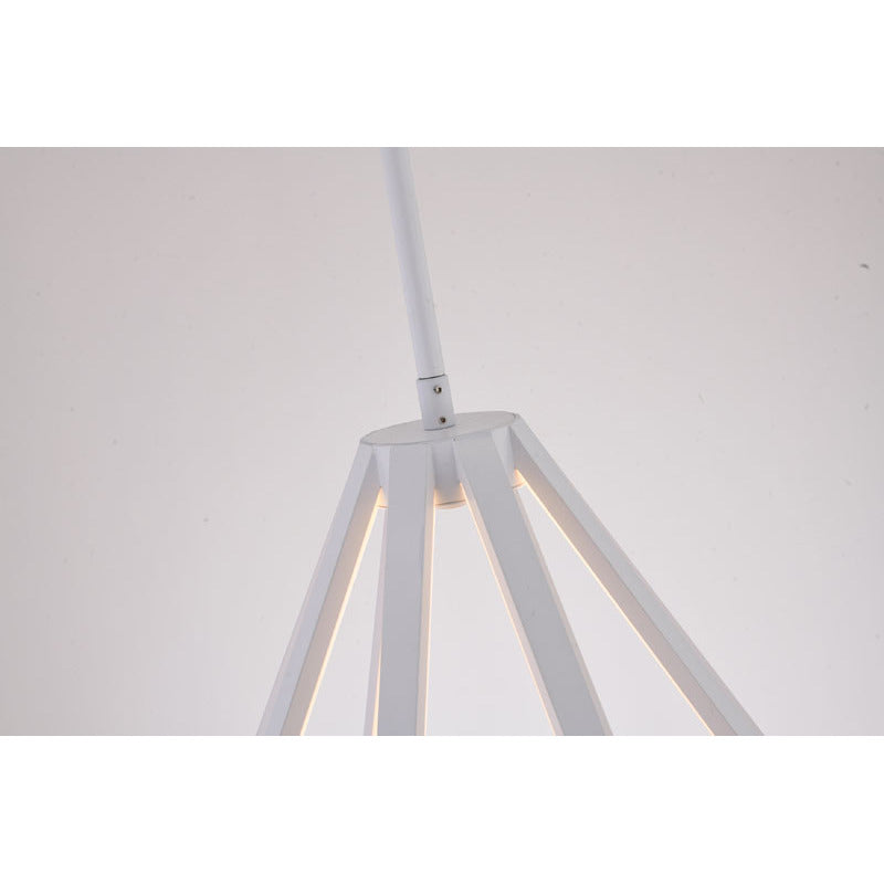 Diamond Metal LED Chandelier with Silicone Diffusers by Bethel - view 55
