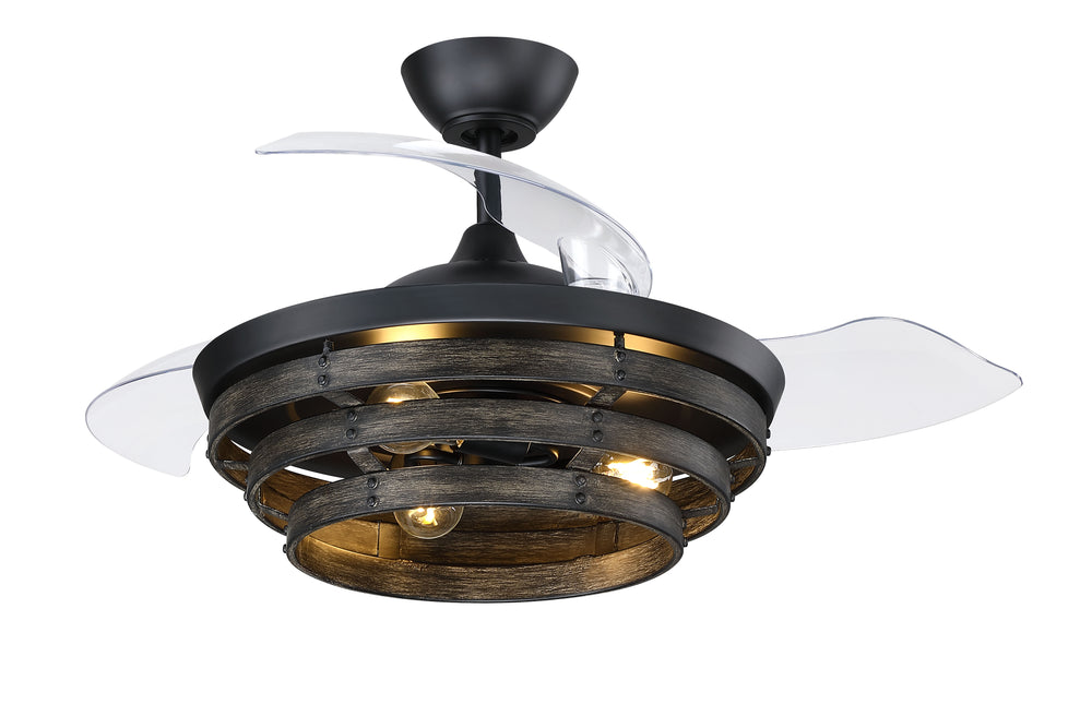Whiskey 42" Hidden Blade Ceiling Fan by Craftmade - view 2
