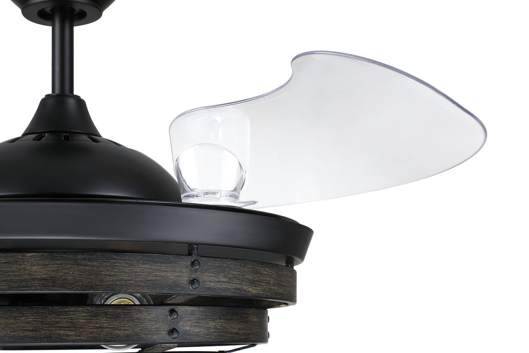 Whiskey 42" Hidden Blade Ceiling Fan
