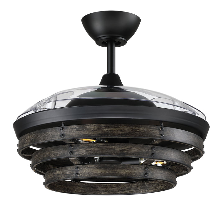 Whiskey 42" Hidden Blade Ceiling Fan