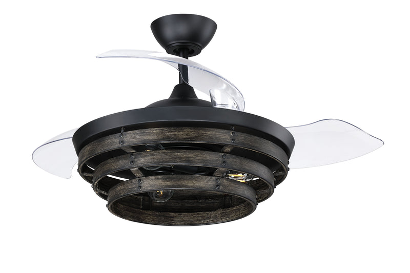 Whiskey 42" Hidden Blade Ceiling Fan