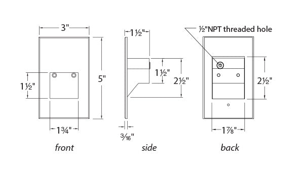 WL-LED201F Step And Wall Light 277V