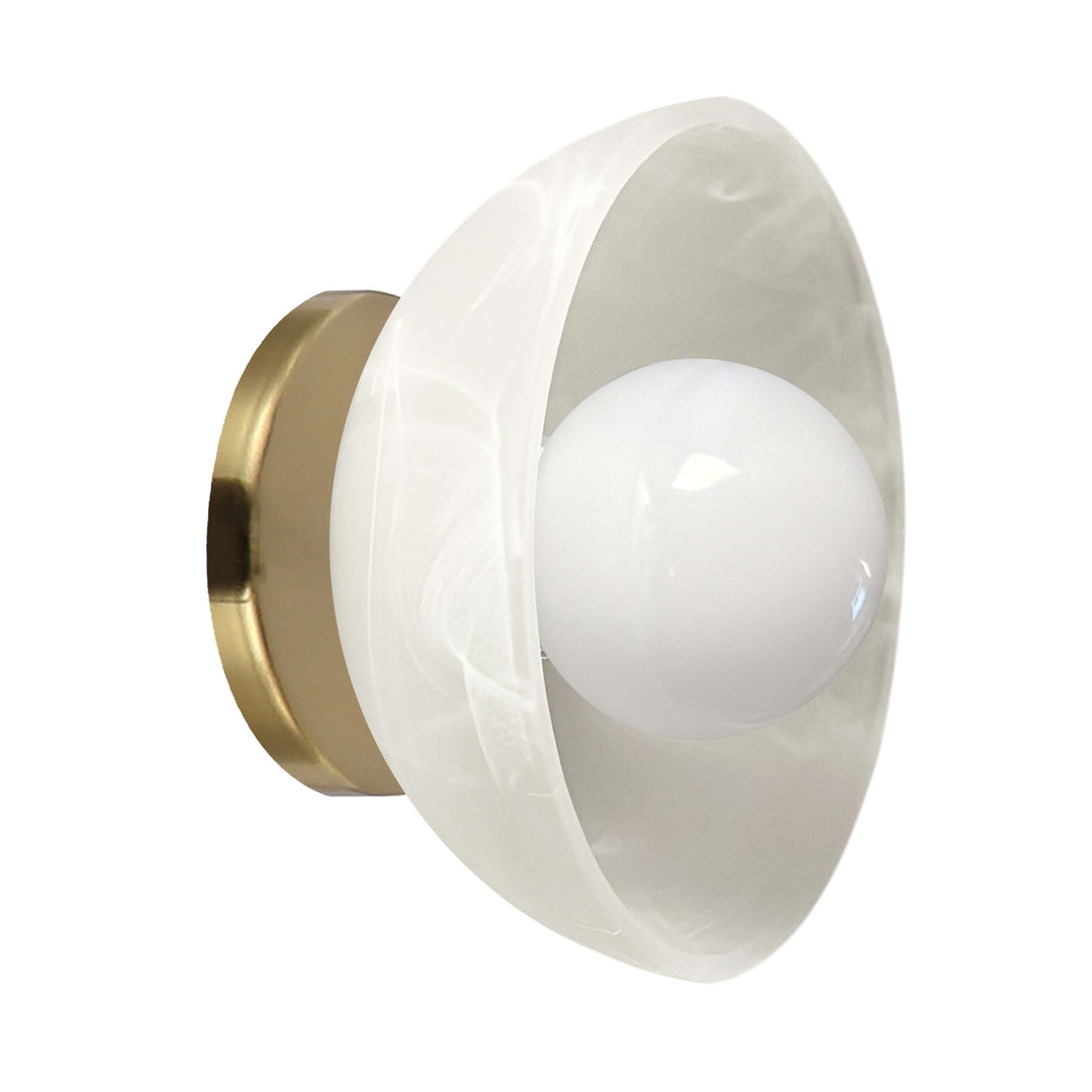 Wilkins 1 Light Wall Sconce in Aged Brass by Dainolite