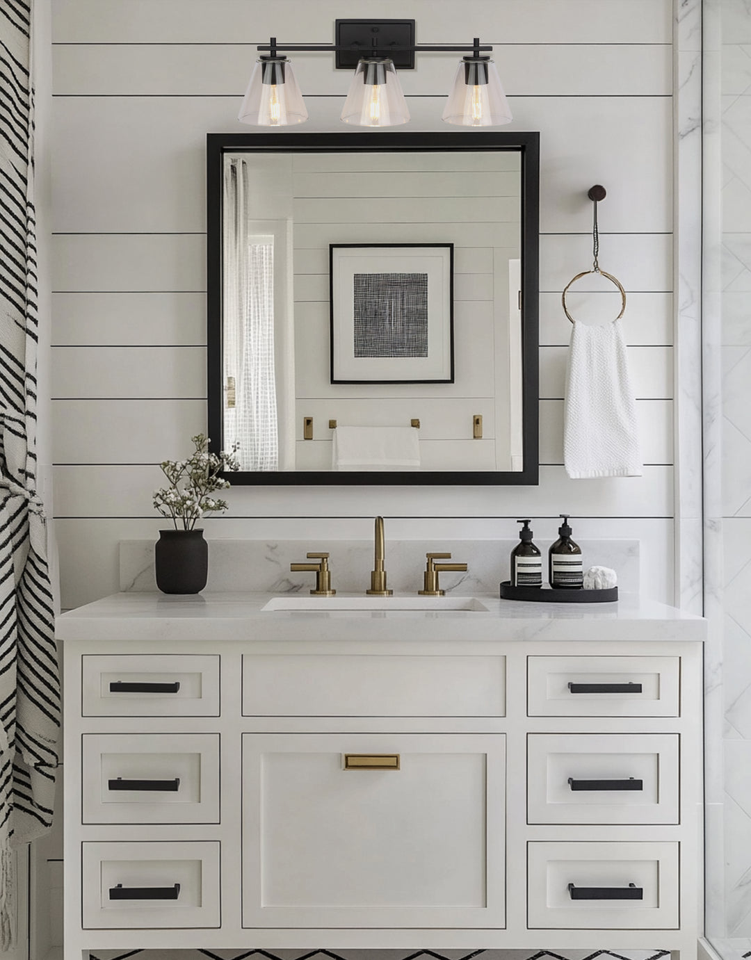 Wenda 3 Light Vanity by Dainolite - view 2