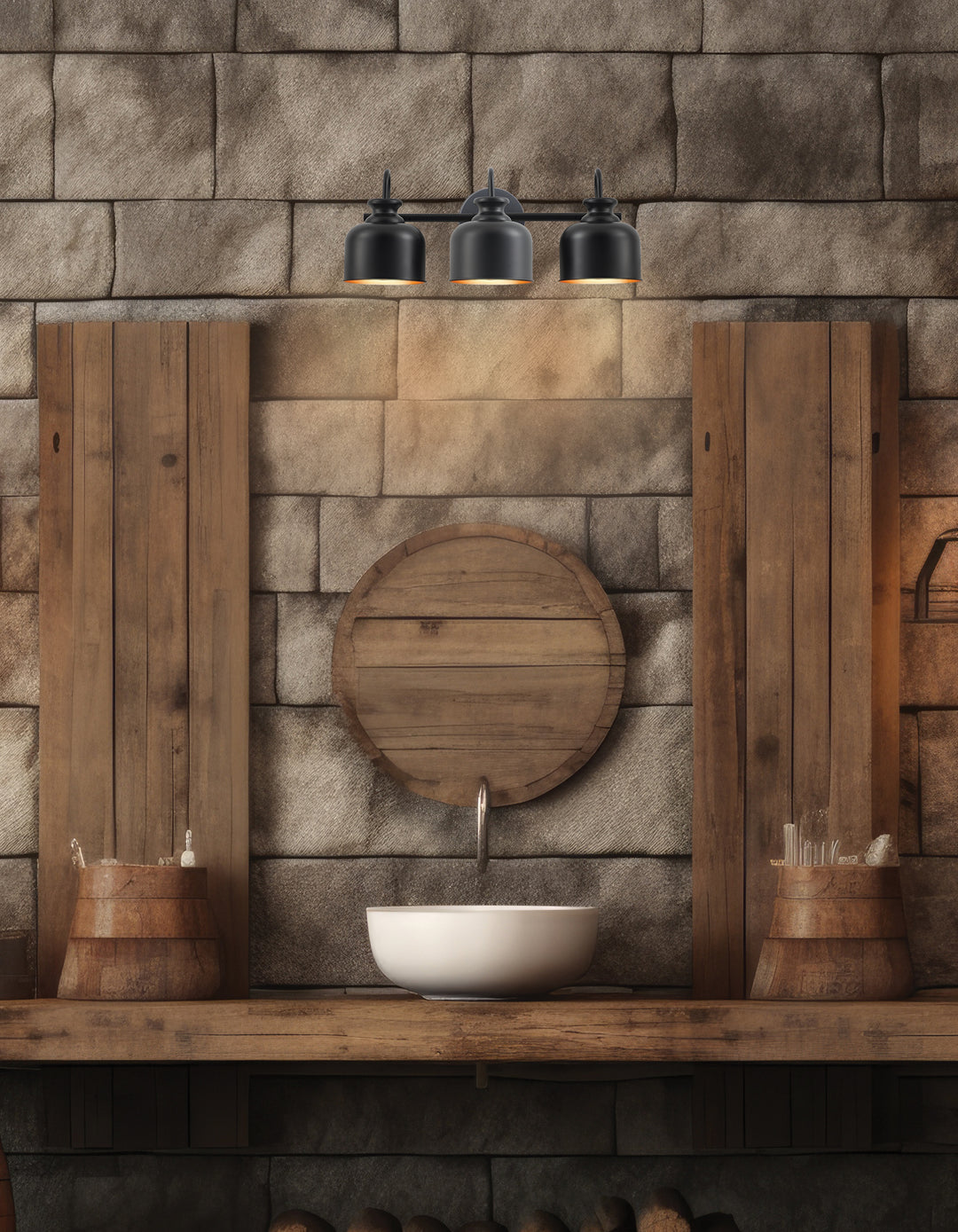 Wrigley 3 Light Vanity by Dainolite - view 2