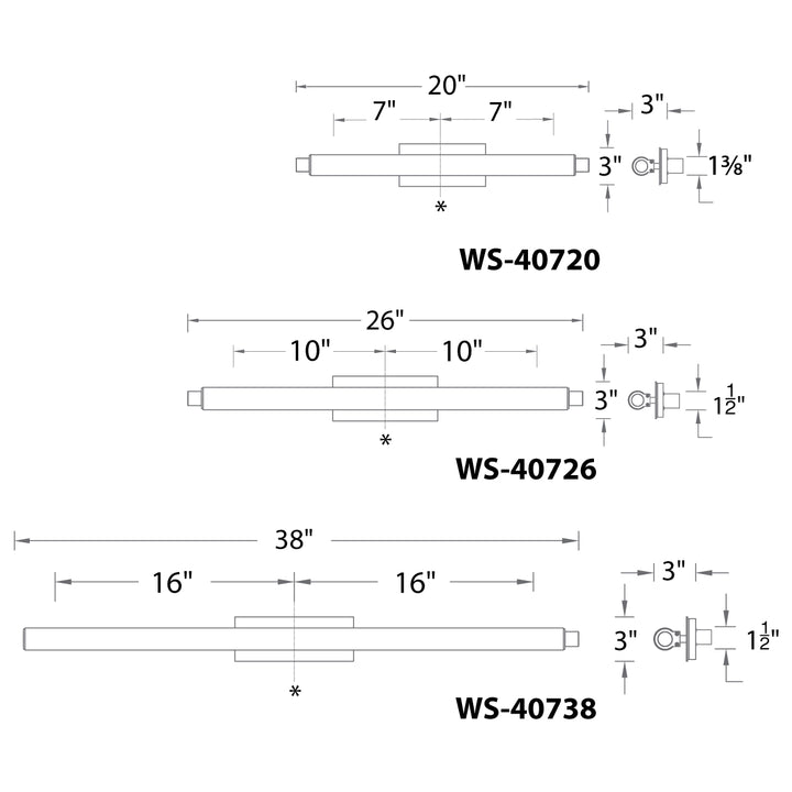 Vista Bathroom Sconce 3000K by WAC Lighting - view 9