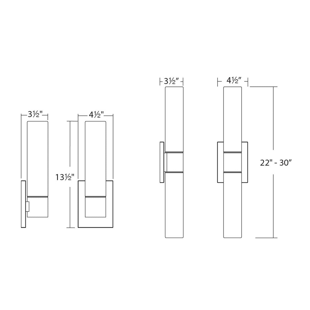 Elementum Bathroom Sconce 2700K by WAC Lighting - view 6