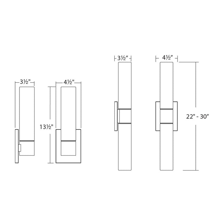 Elementum Bathroom Sconce 2700K by WAC Lighting - view 6