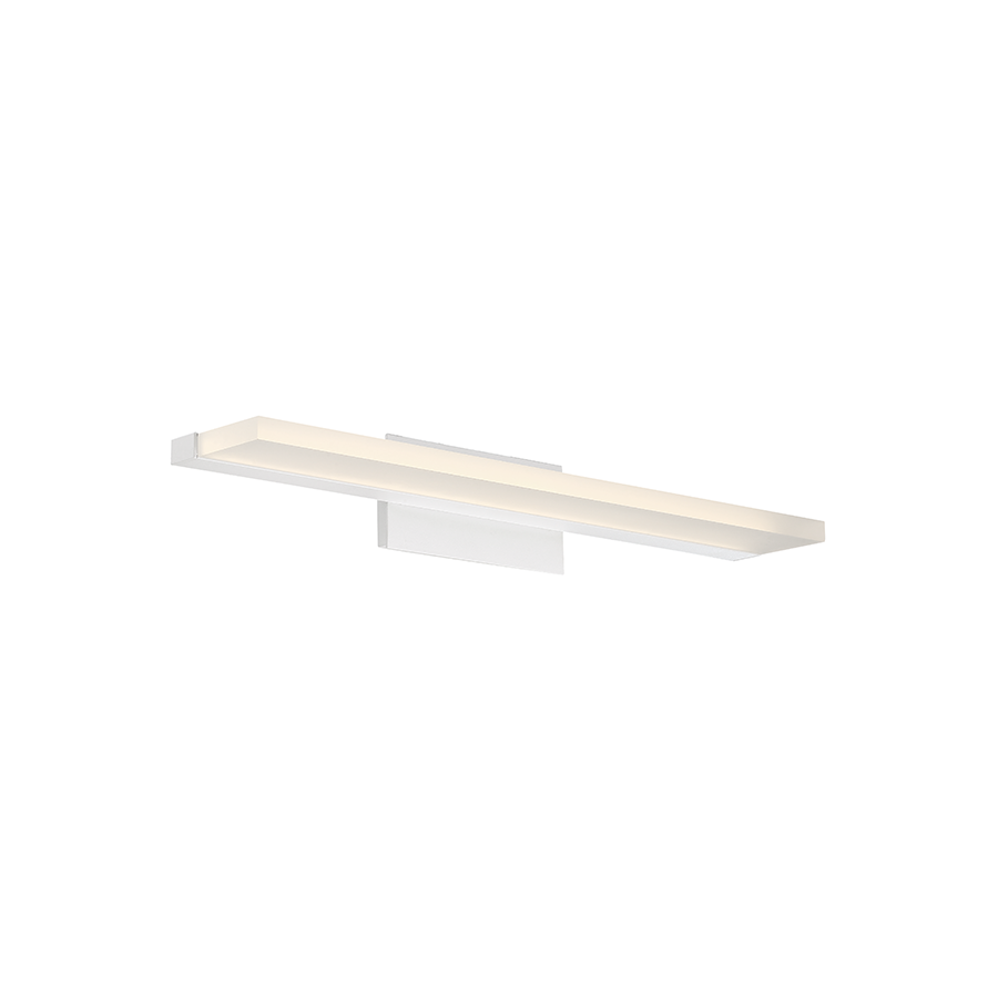 Level Bathroom Sconce 3500K in White by WAC Lighting