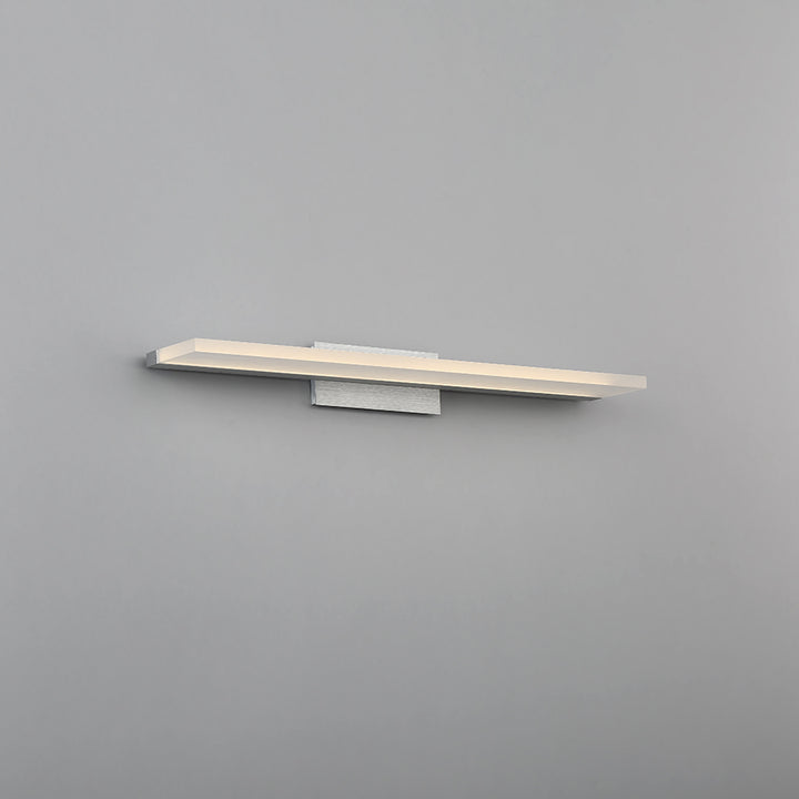 Level Bathroom Sconce 3500K in Brushed Aluminum by WAC Lighting