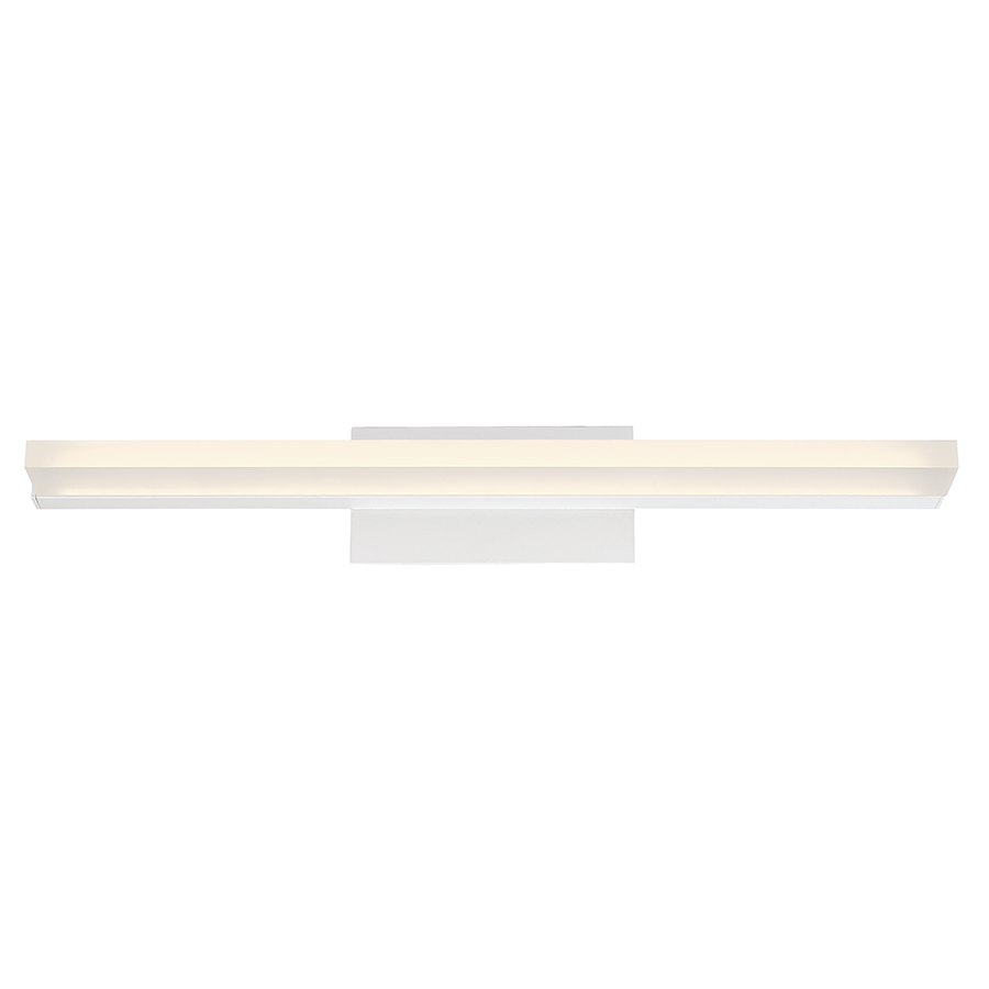 Level Bathroom Sconce 3500K in White by WAC Lighting