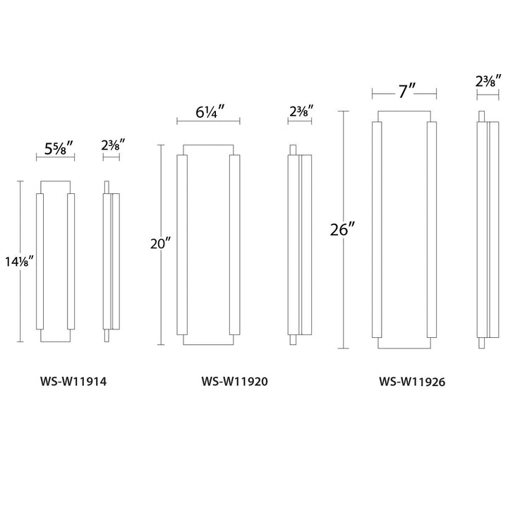 Fiction Outdoor Wall Sconce 3000K