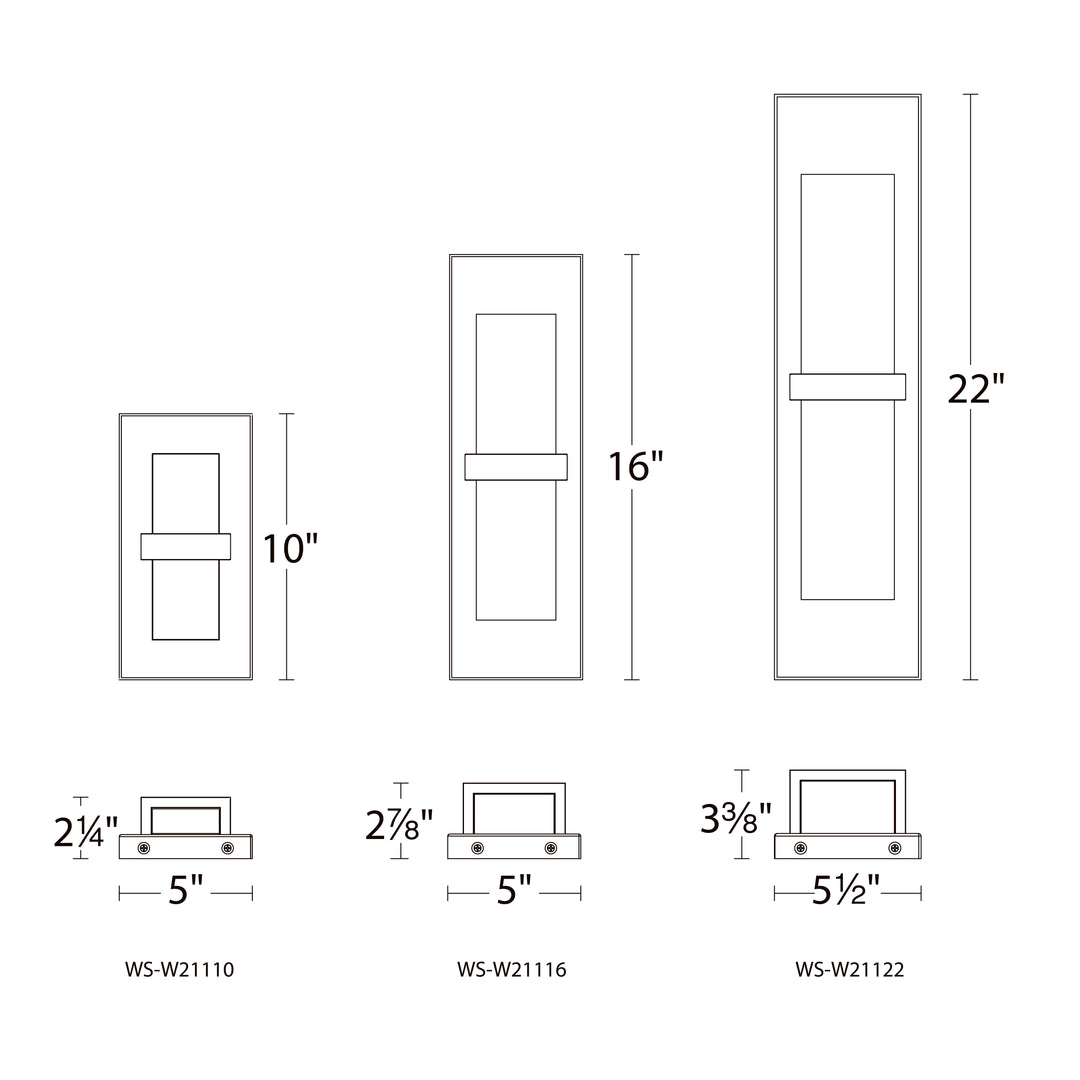 Bandeau Outdoor Wall Sconce