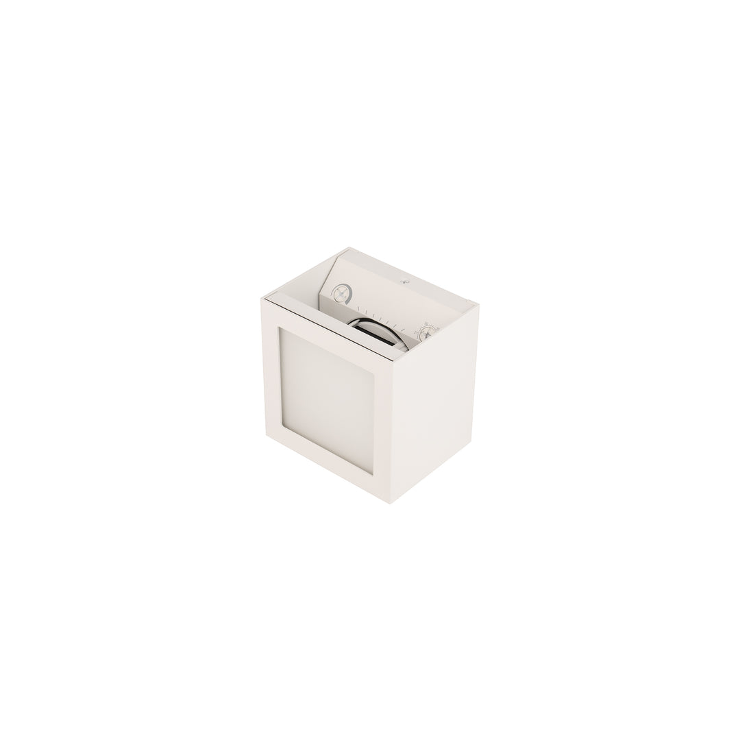 Window Wall Sconce (With Front Panel Light) in White on Aluminum by WAC Lighting