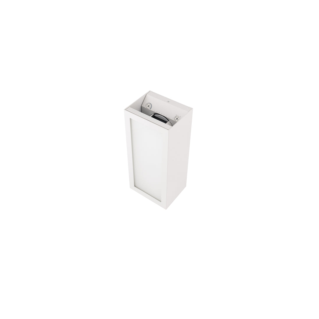 Window Wall Sconce (With Front Panel Light) in White on Aluminum by WAC Lighting