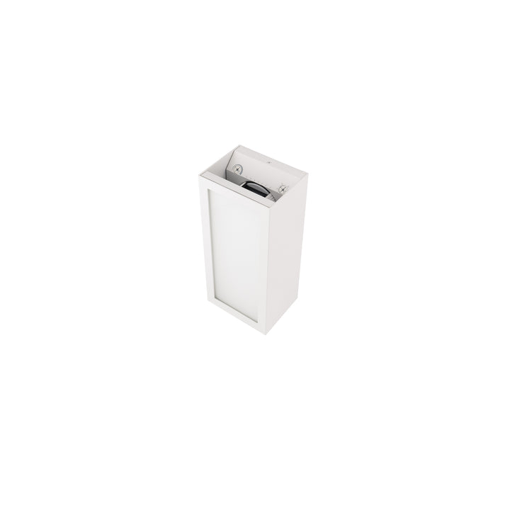 Window Wall Sconce (With Front Panel Light) in White on Aluminum by WAC Lighting