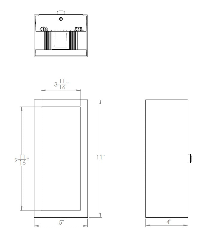 Window Wall Sconce (With Front Panel Light) by WAC Lighting - view 19