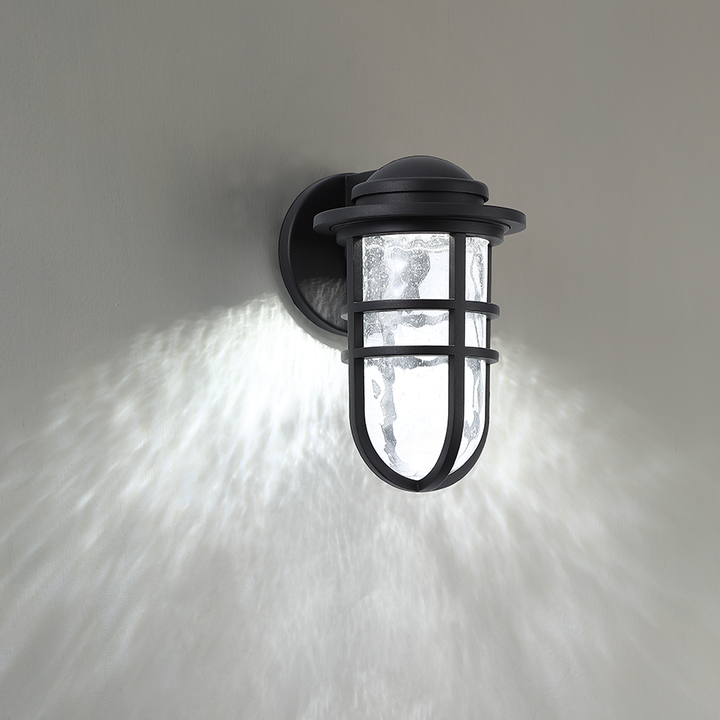 Steampunk Outdoor Wall Sconce 3000K in Black by WAC Lighting