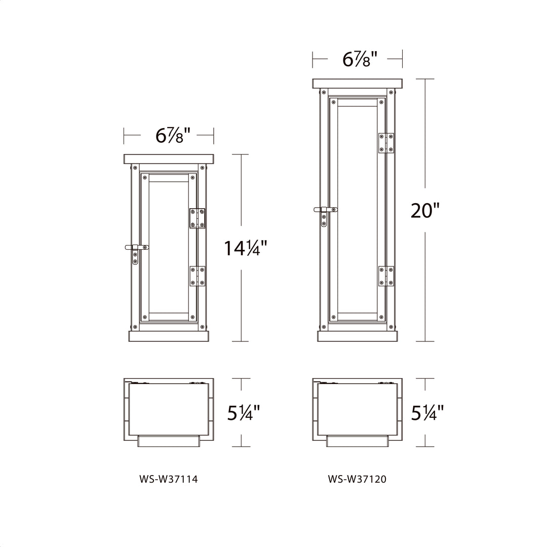 Eliot Outdoor Wall Sconce 3000K by WAC Lighting - view 6