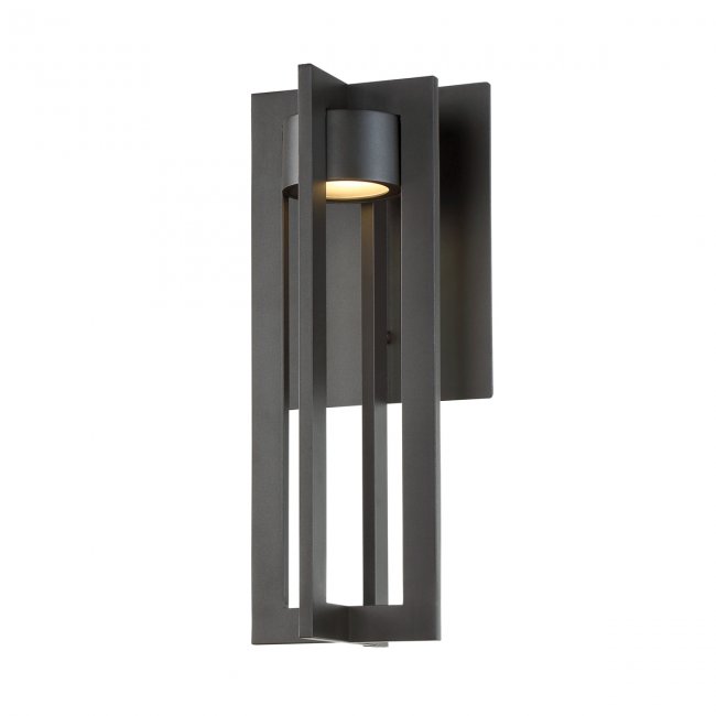 Chamber Outdoor Wall Sconce 3000K in Bronze by WAC Lighting