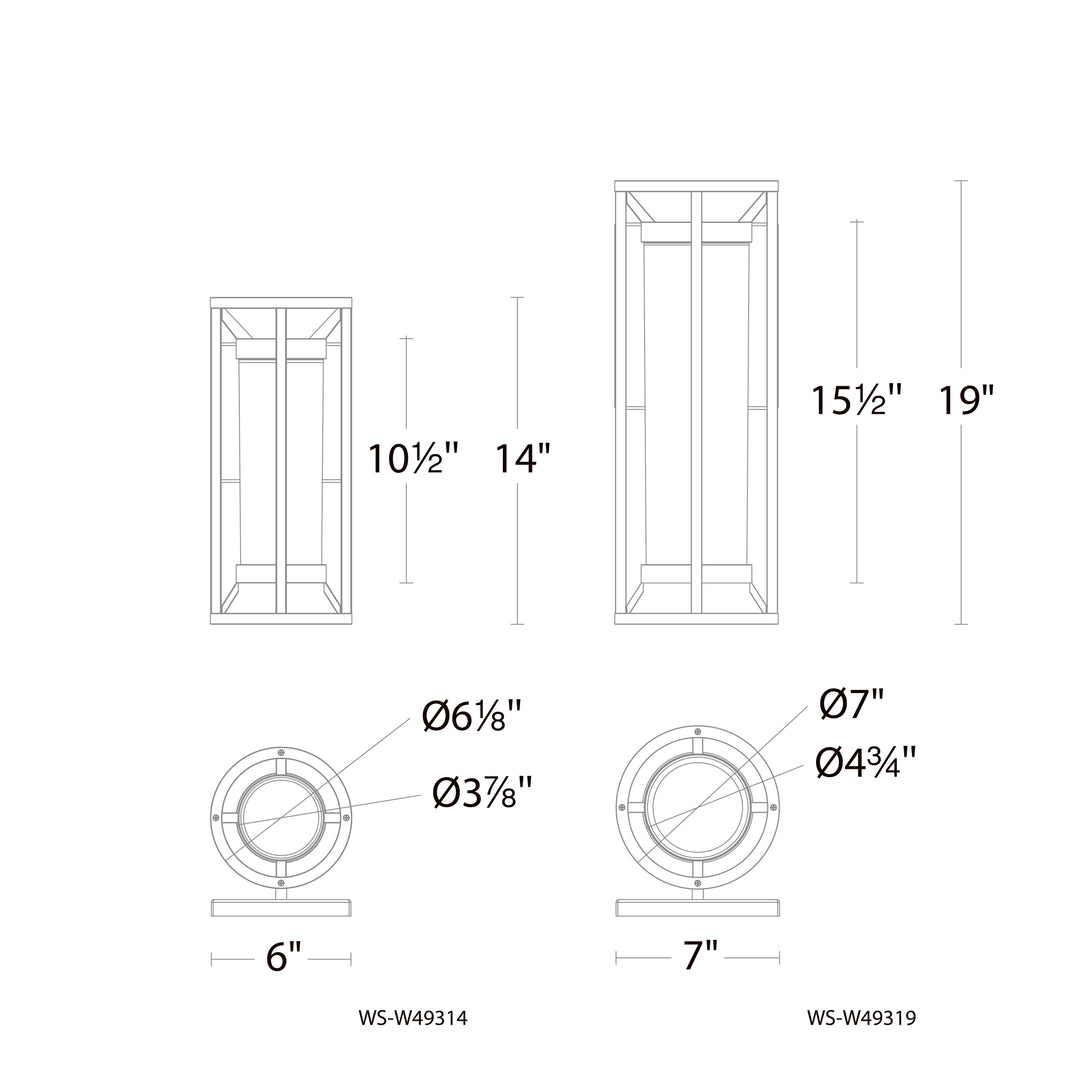 Roslyn Outdoor Wall Sconce 3000K by WAC Lighting - view 6