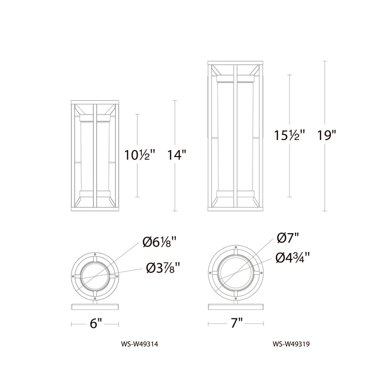 Roslyn Outdoor Wall Sconce 3000K by WAC Lighting - view 6