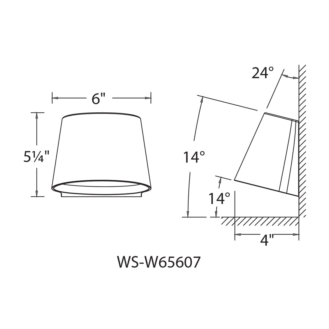 Mod 6" Outdoor Wall Sconce 3000K