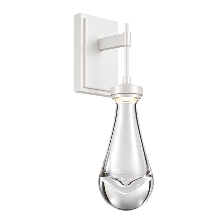 Vaso Water Drop Wall Sconce in Matte White by Zeev