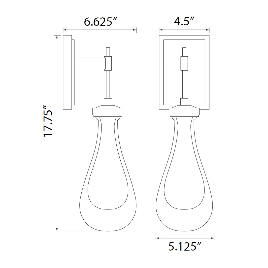 Vaso Water Drop Wall Sconce by Zeev - view 24