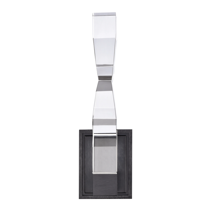 Mamadim Crystal Wall Sconce in Satin Brushed Black by Zeev