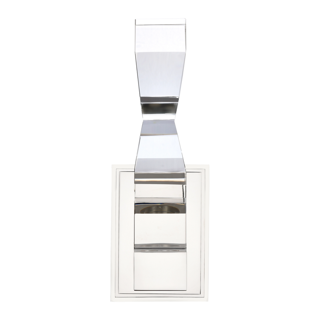 Mamadim Crystal Wall Sconce in Polished Nickel by Zeev