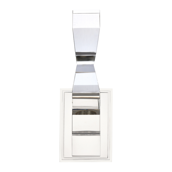 Mamadim Crystal Wall Sconce in Polished Nickel by Zeev