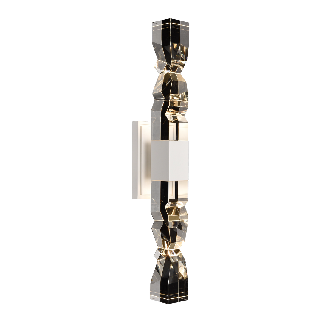 Mamadim Crystal Wall Sconce in Matte White by Zeev