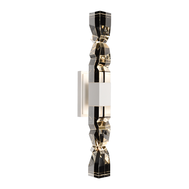 Mamadim Crystal Wall Sconce in Matte White by Zeev