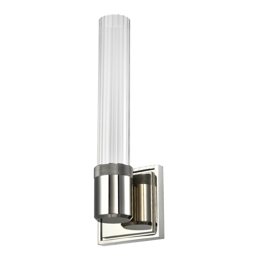 Zigrina Diamond Knurled LED Glass Wall Sconce by Zeev - view 3