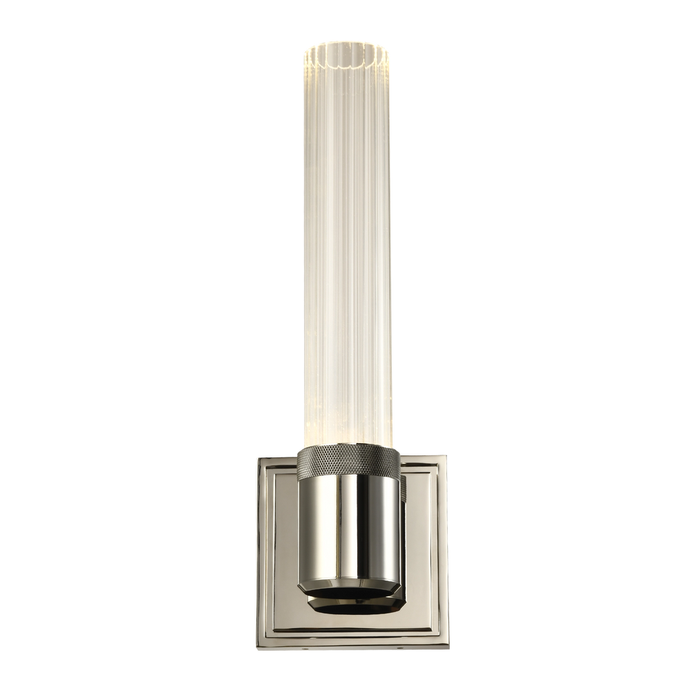 Zigrina Diamond Knurled LED Glass Wall Sconce by Zeev - view 2