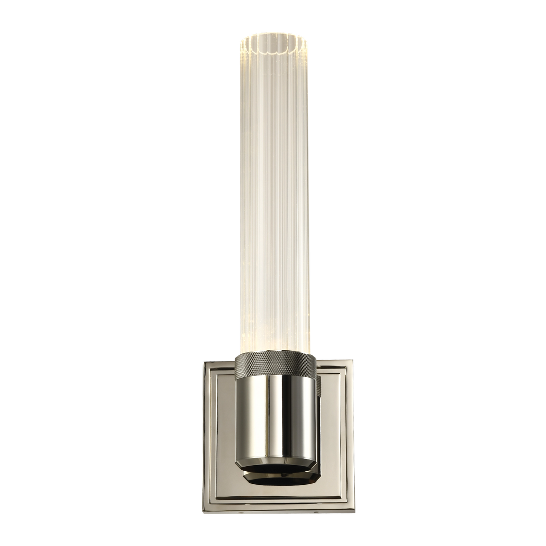 Zigrina Diamond Knurled LED Glass Wall Sconce by Zeev - view 2