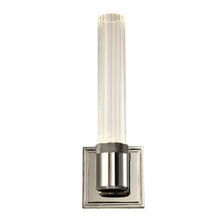 Zigrina Diamond Knurled LED Glass Wall Sconce by Zeev - view 2