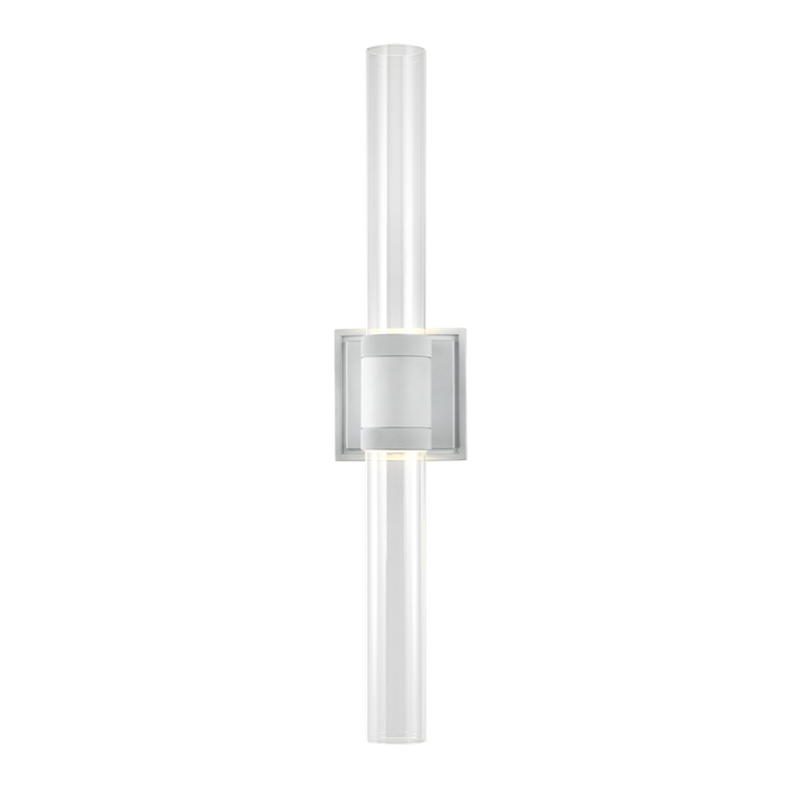 Zigrina Diamond Knurled LED Duo Glass Wall Sconce by Zeev - view 2