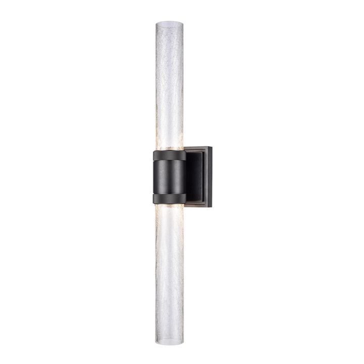 Zigrina Diamond Knurled LED Duo Glass Wall Sconce by Zeev - view 12