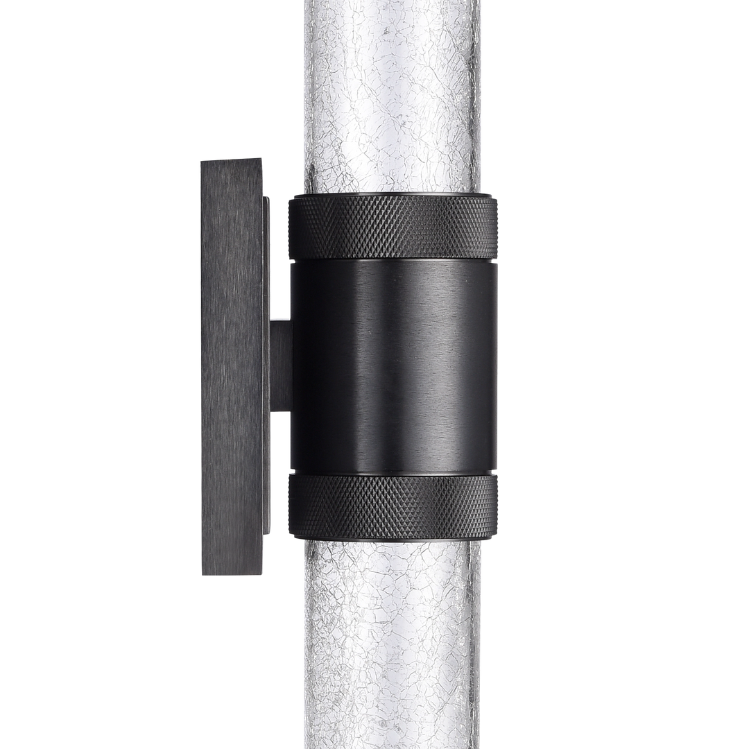 Zigrina Diamond Knurled LED Duo Glass Wall Sconce by Zeev - view 14